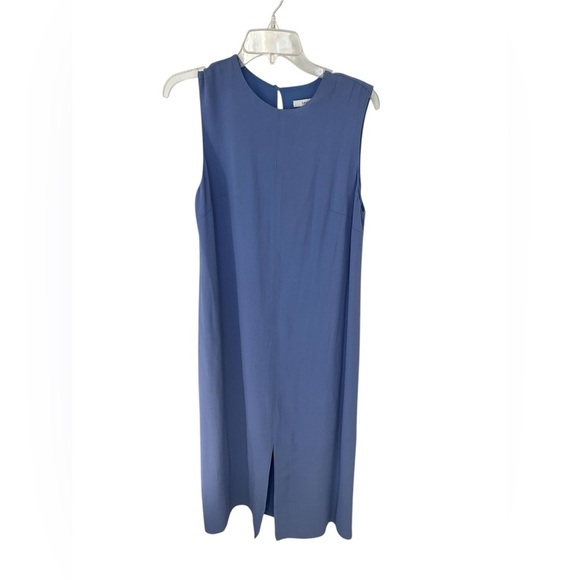 Elegant Lewit Sleeveless Cornflower Blue Midi Dress - Picture 1 of 4